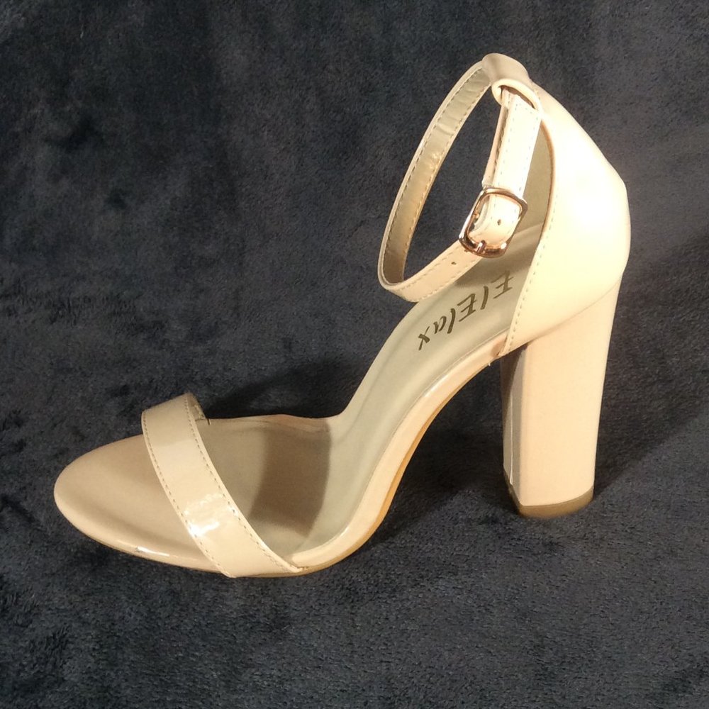 Nude Ankle Strap Sandals for Summer Soirees - New in Box